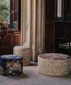 Liberty Interiors Furnishing Fabrics^Floating Pavilion Downley Velvet in Kelp
