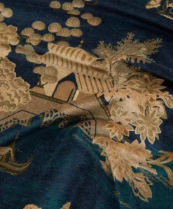 Liberty Interiors Furnishing Fabrics^Floating Pavilion Downley Velvet in Kelp