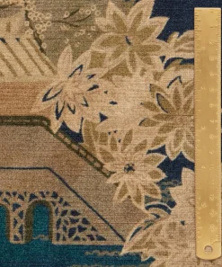 Liberty Interiors Furnishing Fabrics^Floating Pavilion Downley Velvet in Kelp