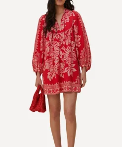 FARM Rio Dresses^Flora Tapestry Tapestry Red Mini-Dress
