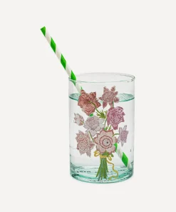 Marin Montagut Glass & Drinksware^Floral Bouquet Glass