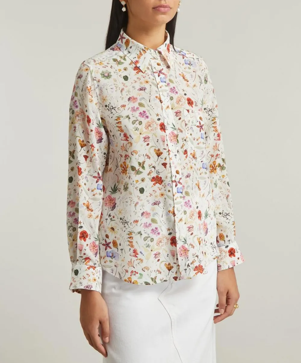 Liberty Tops^Floral Eve Relaxed Silk Shirt
