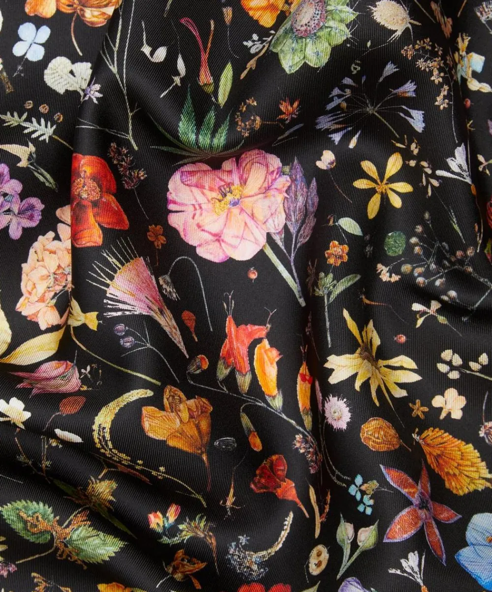Liberty Fabrics Monument Twill|Classic Silks^Floral Eve Silk Twill