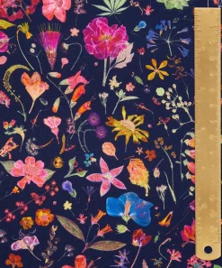 Liberty Fabrics Monument Twill|Classic Silks^Floral Eve Silk Twill