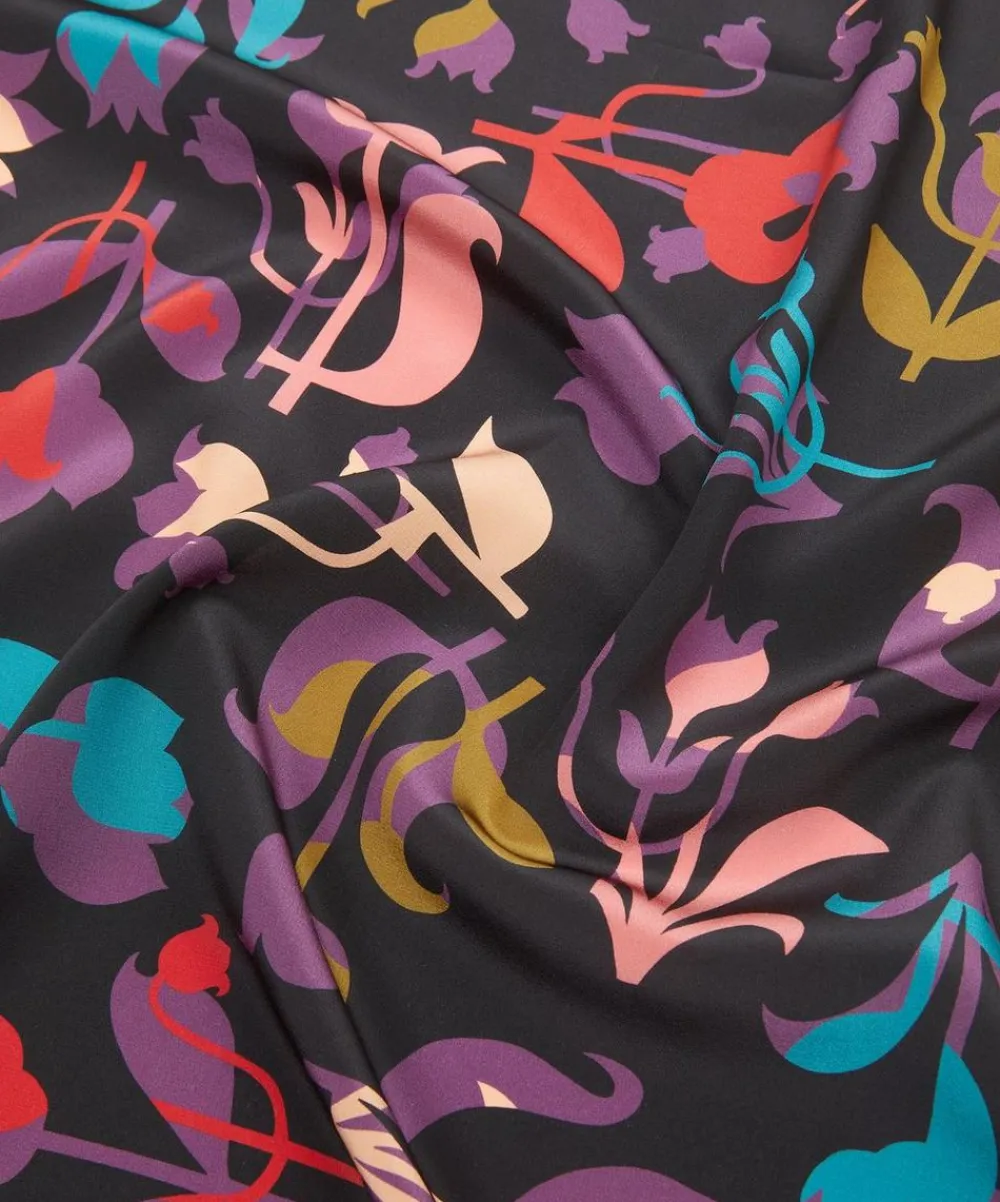 Liberty Fabrics Crepe De Chine^Floral Frieze Crepe de Chine