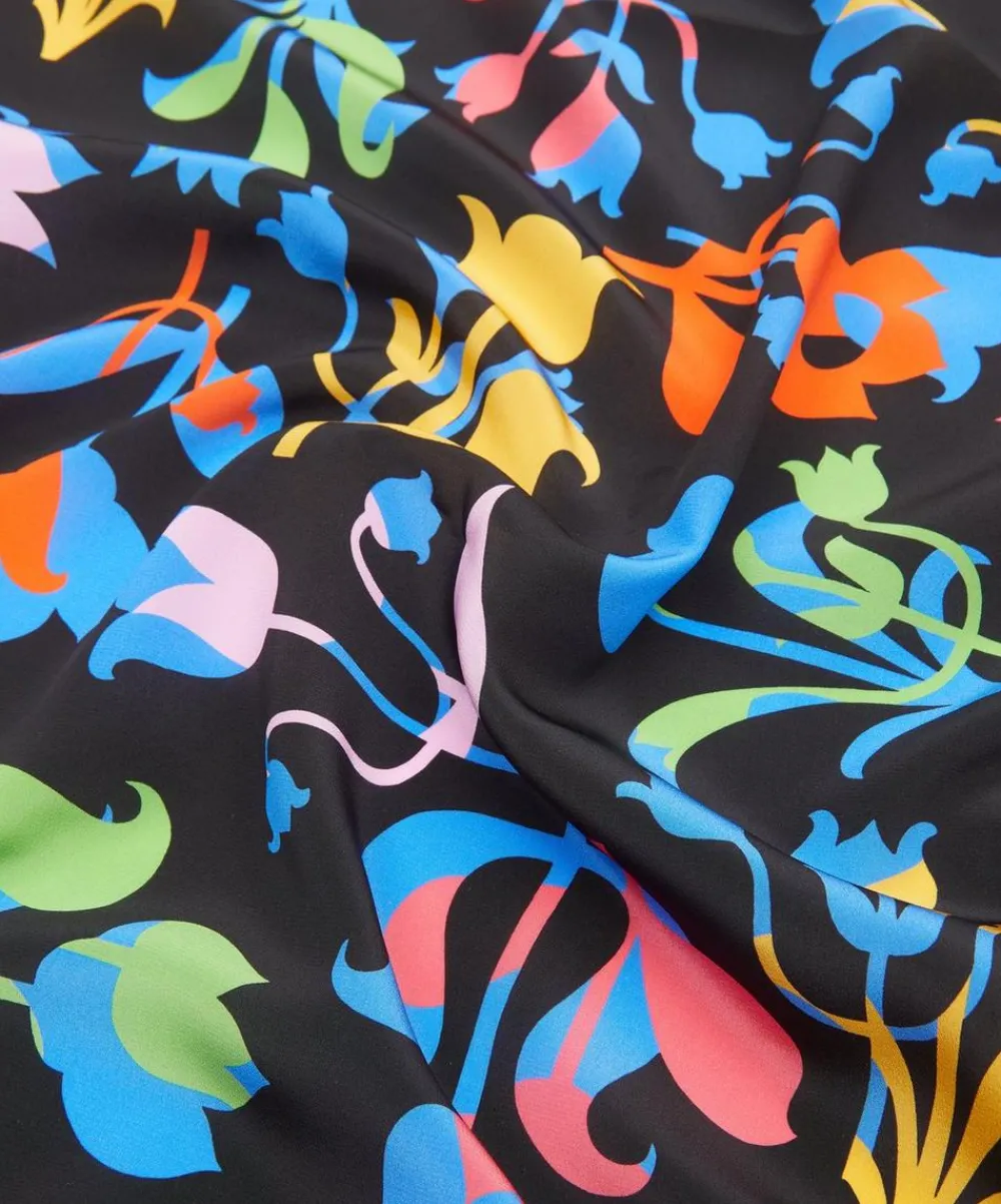 Liberty Fabrics Crepe De Chine^Floral Frieze Crepe de Chine