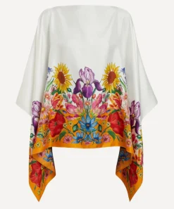 Liberty Scarves^Floral Muse 130x130 Silk Cape