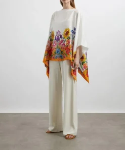 Liberty Scarves^Floral Muse 130x130 Silk Cape
