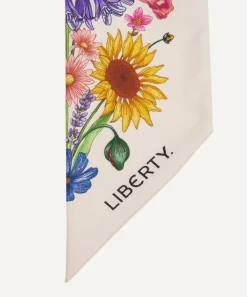 Liberty Scarves^Floral Muse 8X160 Skinny Silk Scarf