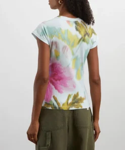 Loewe Tops^Floral Print T-Shirt
