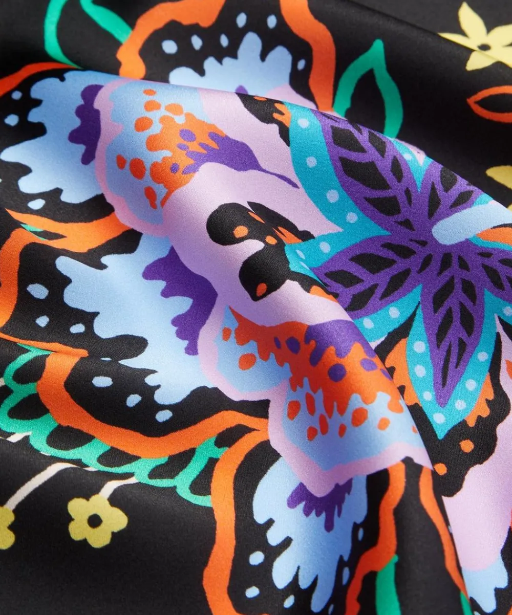 Liberty Fabrics Classic Silks|Silk Satin^Floral Symphony Silk Satin