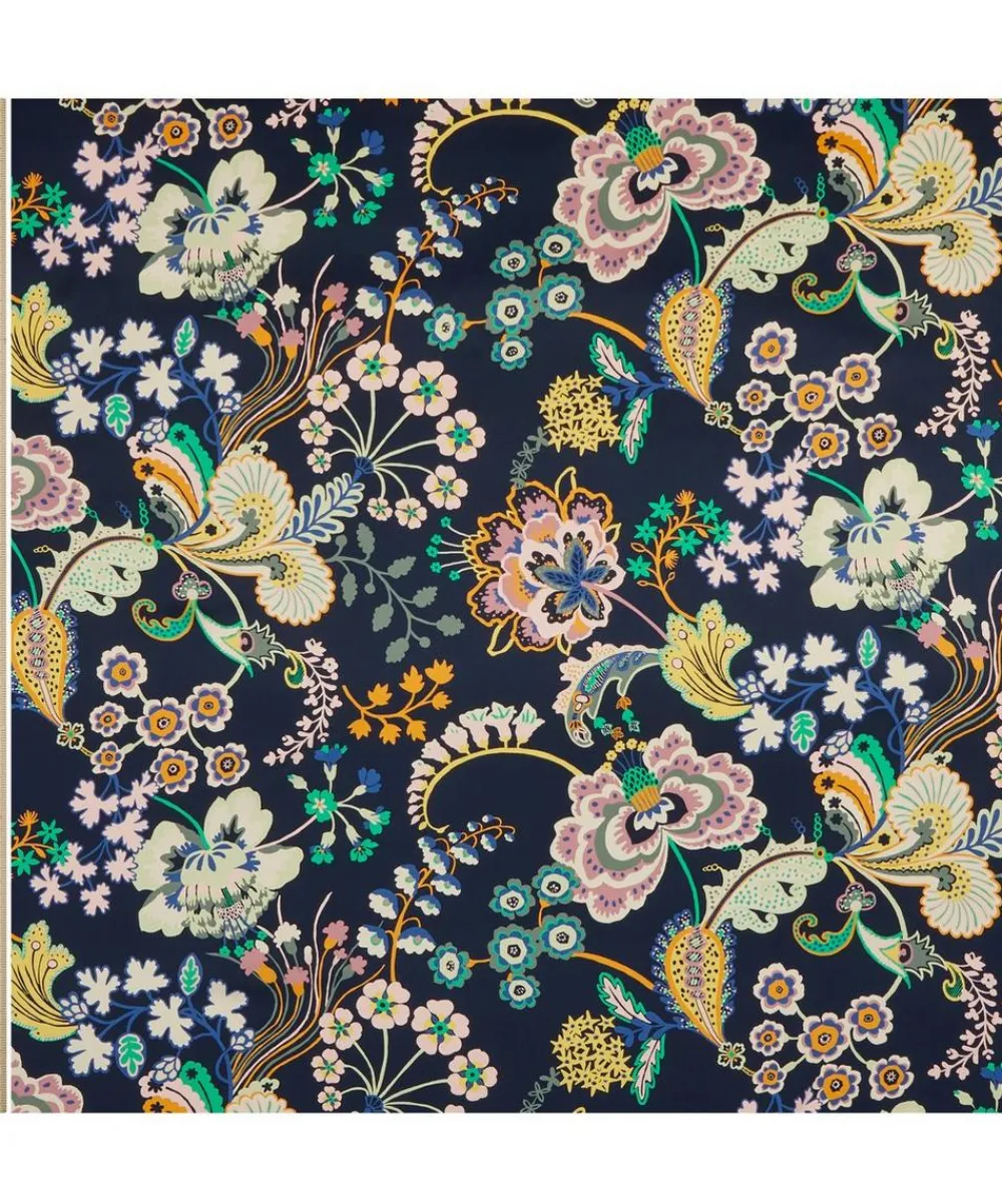 Liberty Fabrics Classic Silks|Silk Satin^Floral Symphony Silk Satin