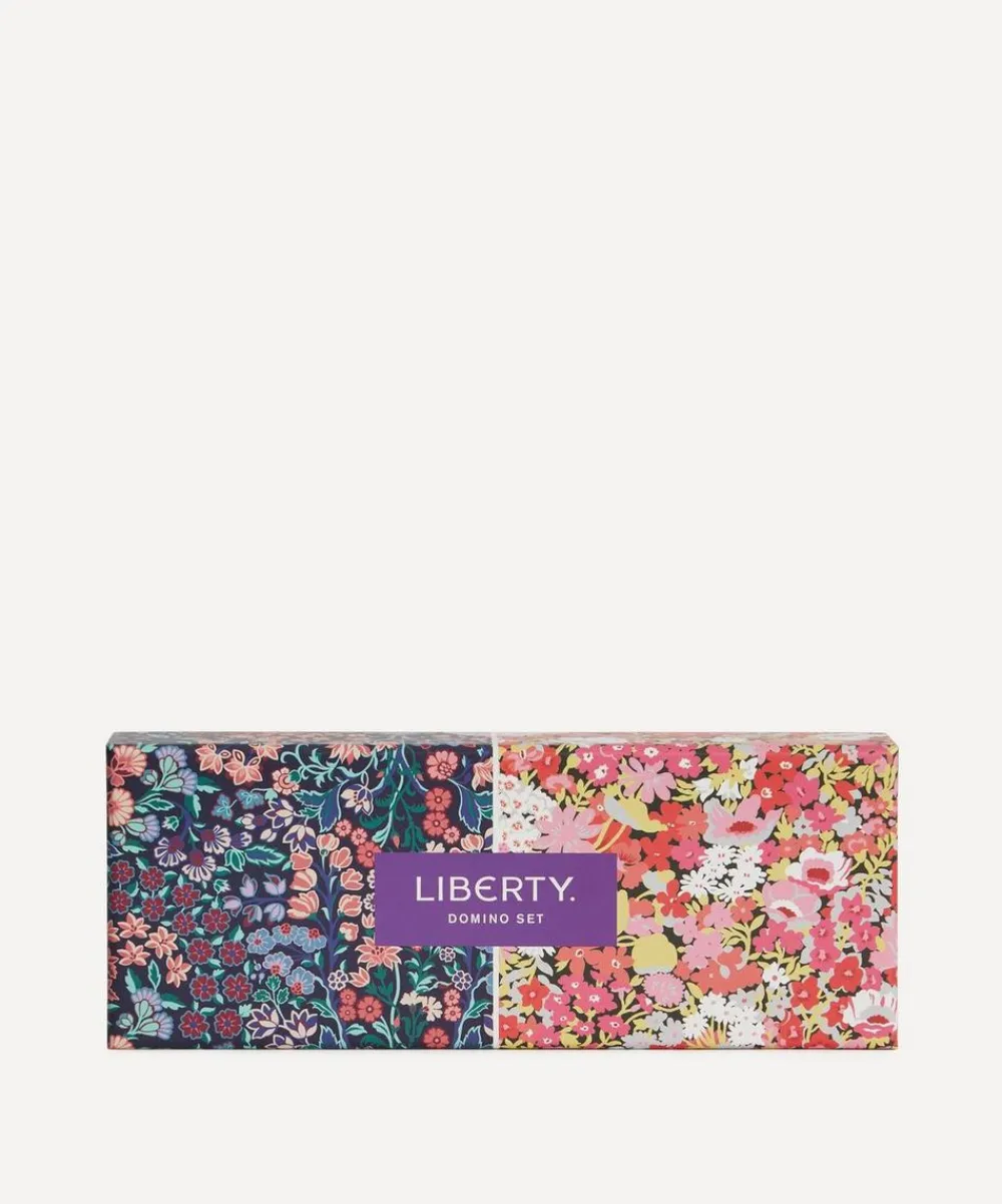 Liberty Stationery And Games^Floral Wood Domino Set