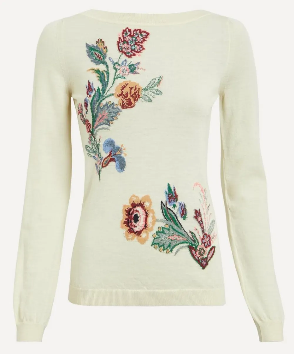 Etro Knitwear^Floral Wool-Blend Jacquard Jumper