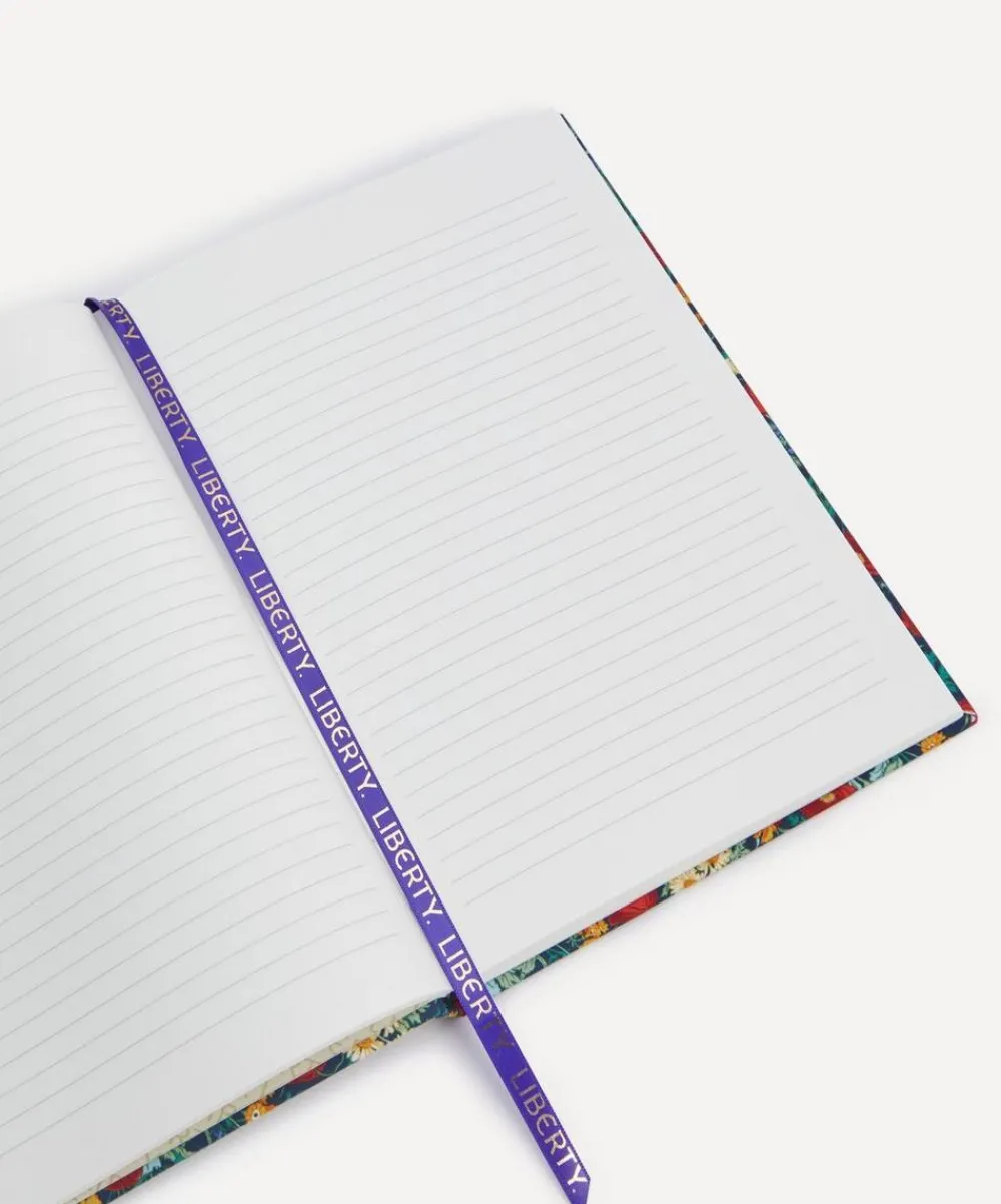 Liberty Stationery And Games^Florence May Print Cotton A5 Lined Notebook