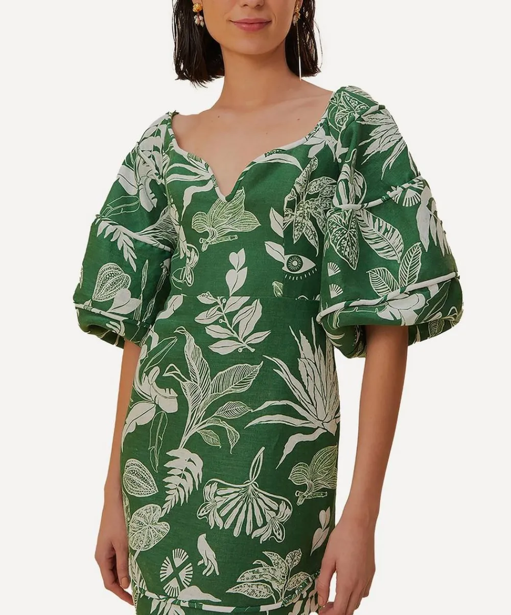 FARM Rio Dresses^Forest Soul Green Mini-Dress