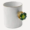 Astier de Villatte Mugs^Four Leaf Clover Ring Cup