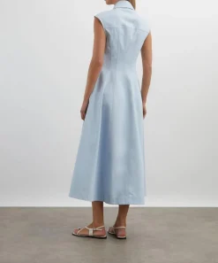 Clea Dresses^Franca Mist Blue Midi Dress