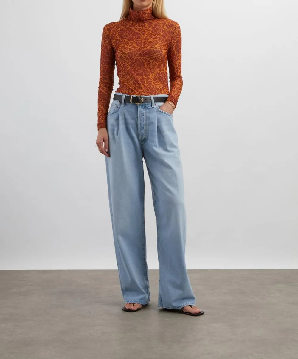 AGOLDE Jeans^Franka Pleat Baggy Jeans in Scope