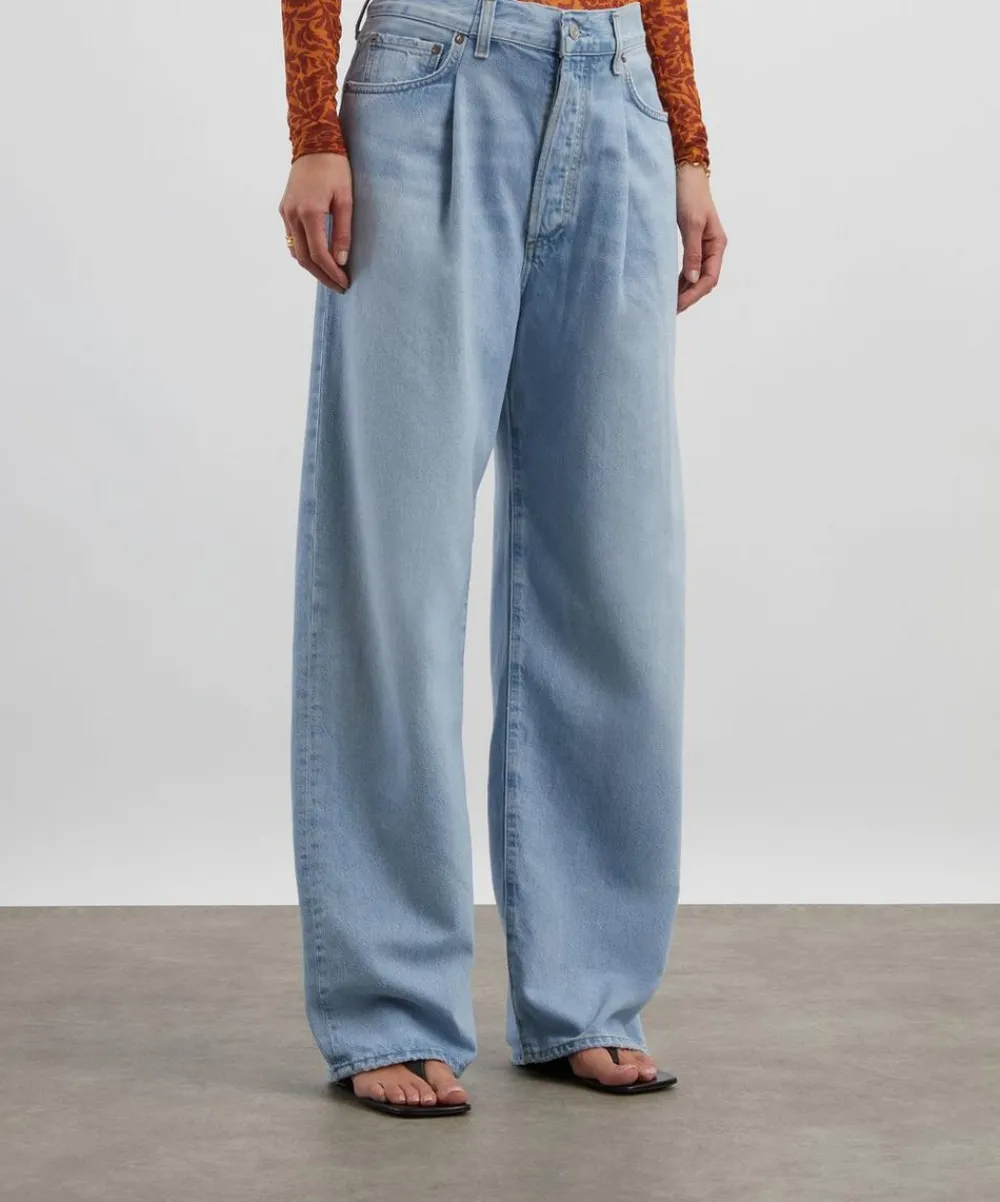 AGOLDE Jeans^Franka Pleat Baggy Jeans in Scope
