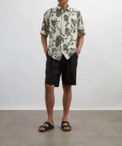 NN07 Shirts^Freddy Ecru Print Shirt