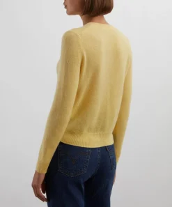 DÔEN Knitwear^Freya Lemon Chiffon Cashmere Cardigan