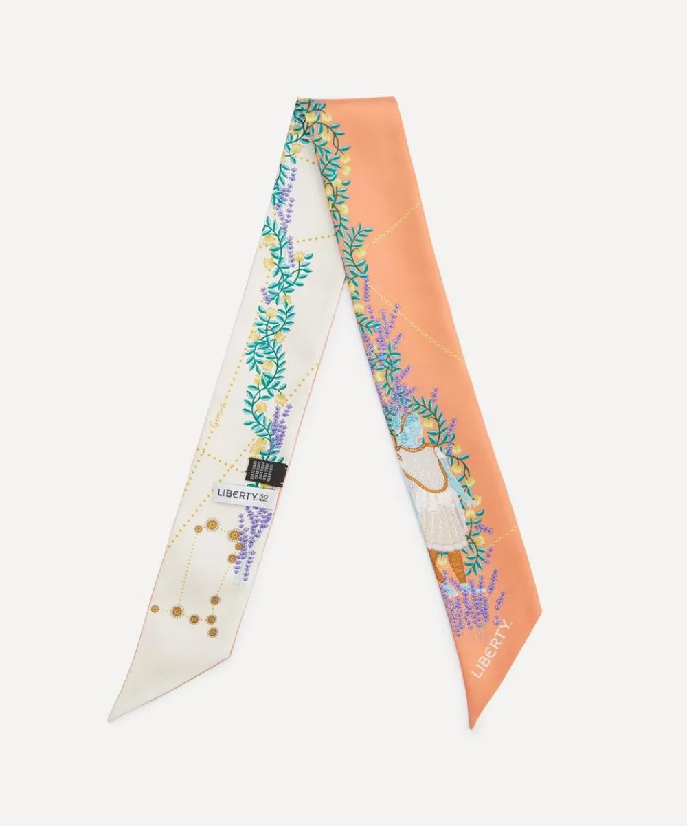 Liberty Scarves^Gemini 5X88 Ribbonette Silk Scarf