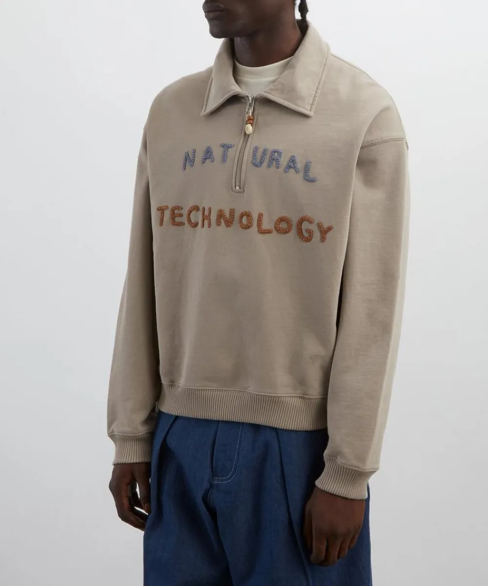 STORY mfg. Knitwear & Sweats^Geo Soft Grey Pullover