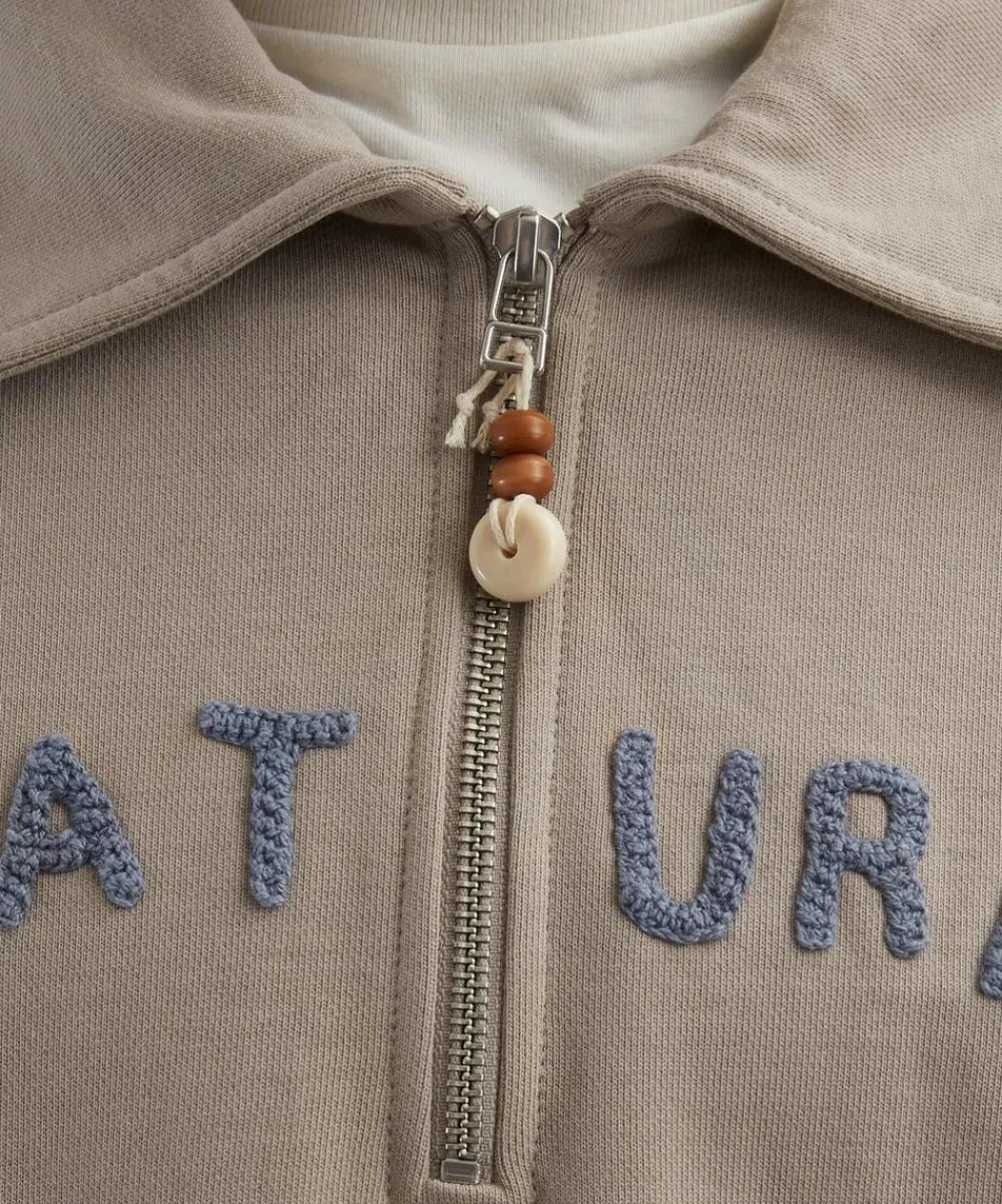 STORY mfg. Knitwear & Sweats^Geo Soft Grey Pullover