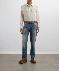 Nudie Jeans Shirts^George Chambray Western Shirt