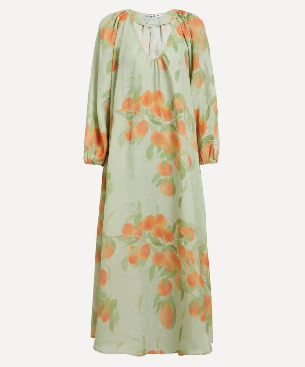 Bernadette Dresses^Georgette Peach Tree Maxi Dress