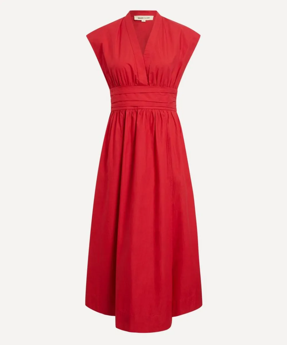 Mondo Corsini Dresses^Georgia Rossa Cotton Poplin Dress