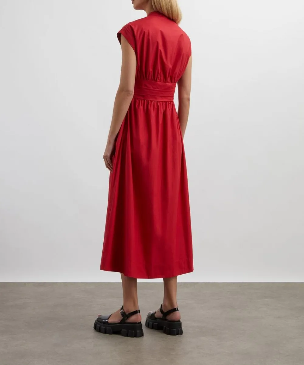Mondo Corsini Dresses^Georgia Rossa Cotton Poplin Dress