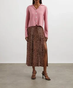 RIXO Skirts^Georgia Silk Midi Skirt