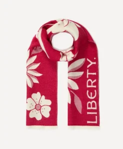 Liberty Scarves^Giant Poppy and Daisy 35X180 Jacquard Scarf
