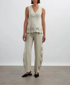 Clea Tops^Gigi Cutwork Embroidered Top