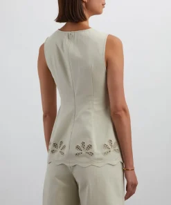 Clea Tops^Gigi Cutwork Embroidered Top