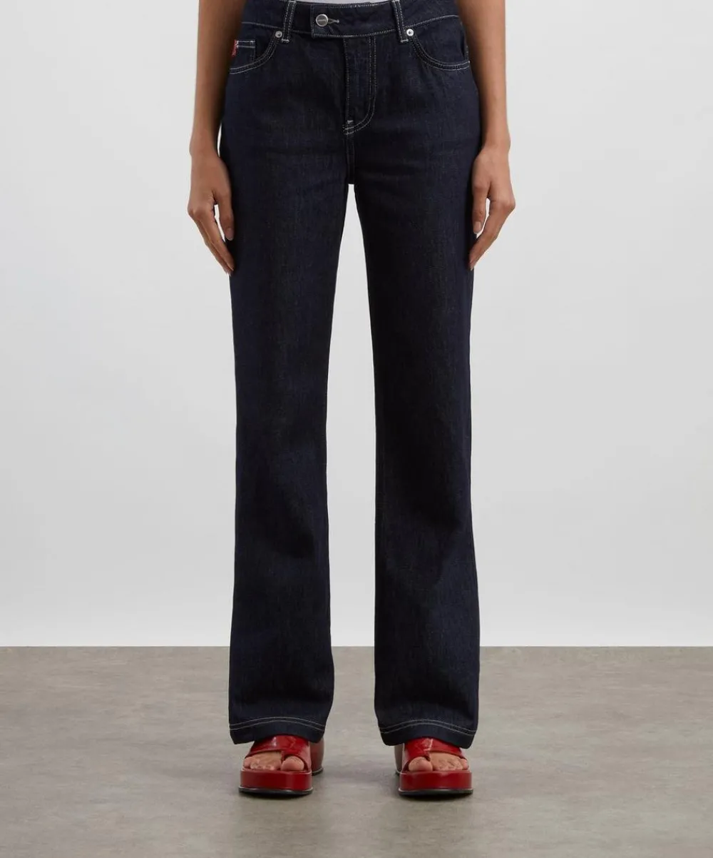 Peachy Den Jeans^Gigi Slim-Leg Dark Rinse Jeans