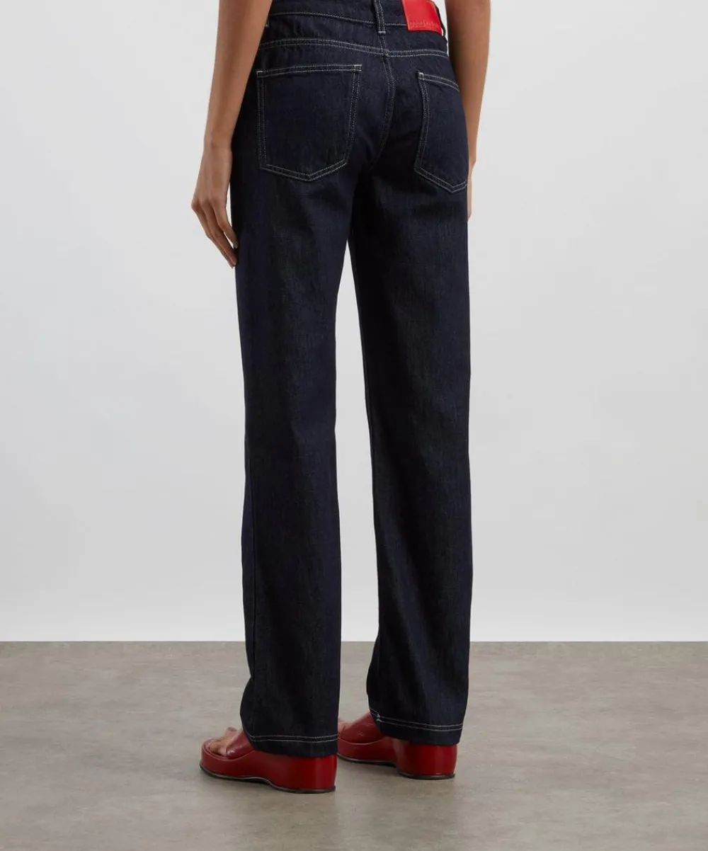 Peachy Den Jeans^Gigi Slim-Leg Dark Rinse Jeans
