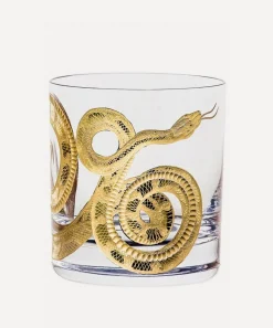 ARTĚL Glass & Drinksware^Gilded Snake Double Old Fashioned Glass