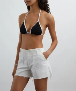 Hunza G Swimwear^Gina Contrast Black-White Bikini