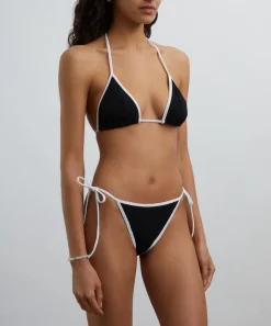 Hunza G Swimwear^Gina Contrast Black-White Bikini