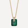 Astley Clarke Necklaces^Gold Deco Malachite Pendant Necklace