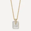 Astley Clarke Necklaces^Gold Deco Mother of Pearl Pendant Necklace