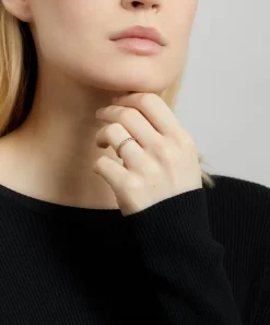 Satomi Kawakita Rings|Rings^Gold Diagonal Antiqued Diamond Ring