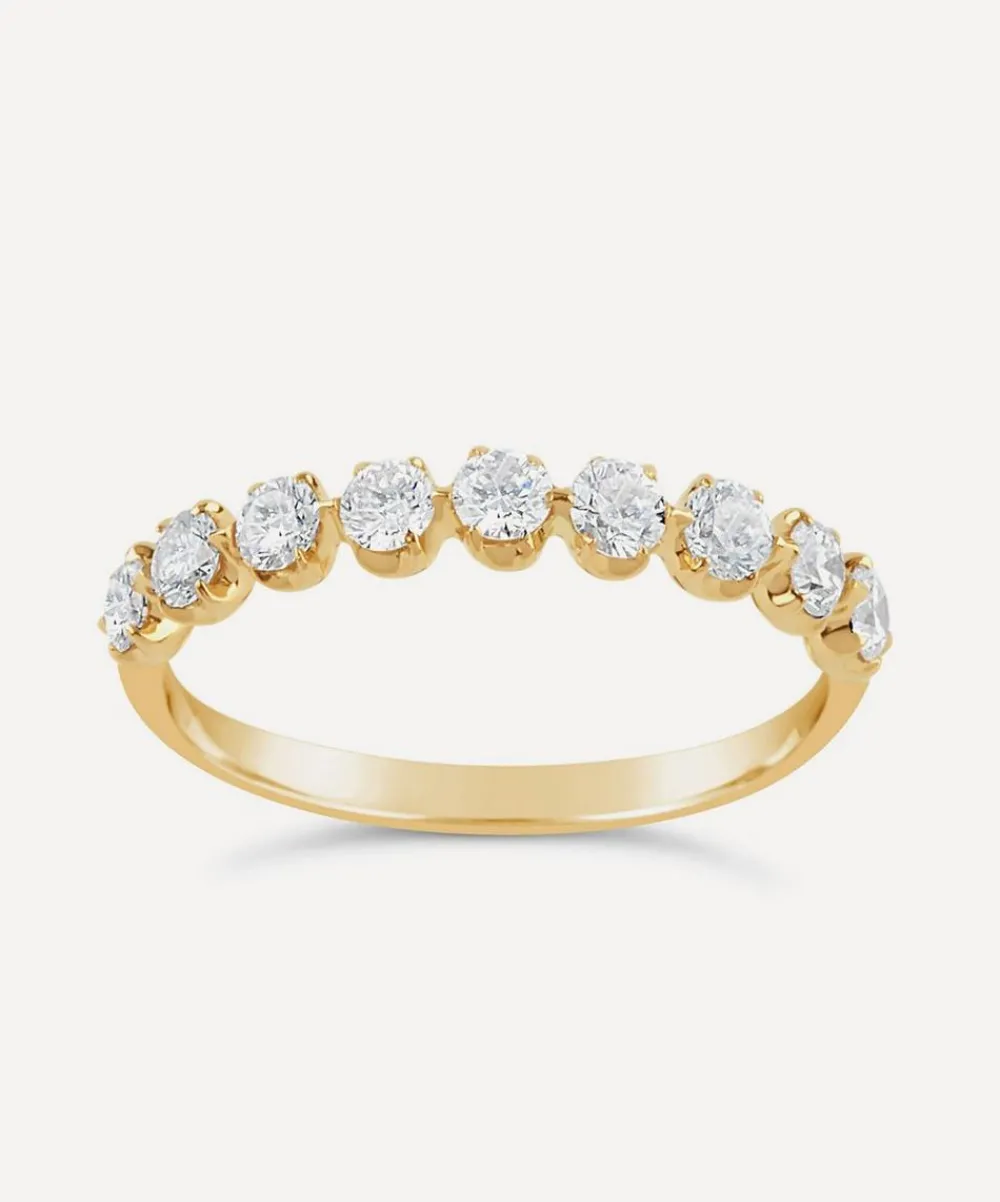 Dinny Hall Rings^Gold Elyhara Diamond Half Eternity Ring
