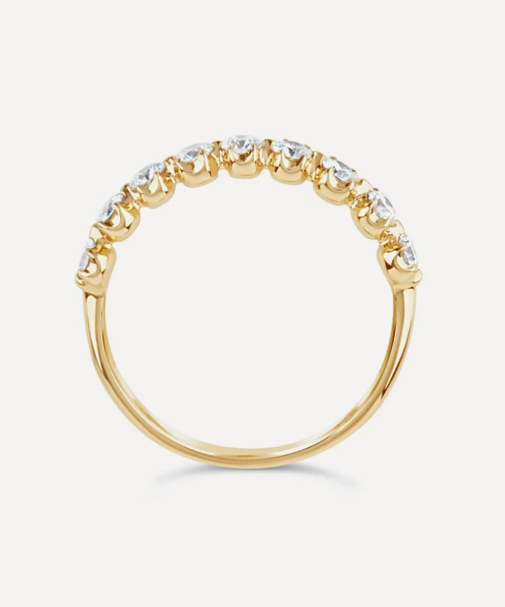 Dinny Hall Rings^Gold Elyhara Diamond Half Eternity Ring