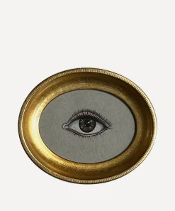 Patch NYC Wall Art|Living Room^Gold Frame Left Eye Art Print