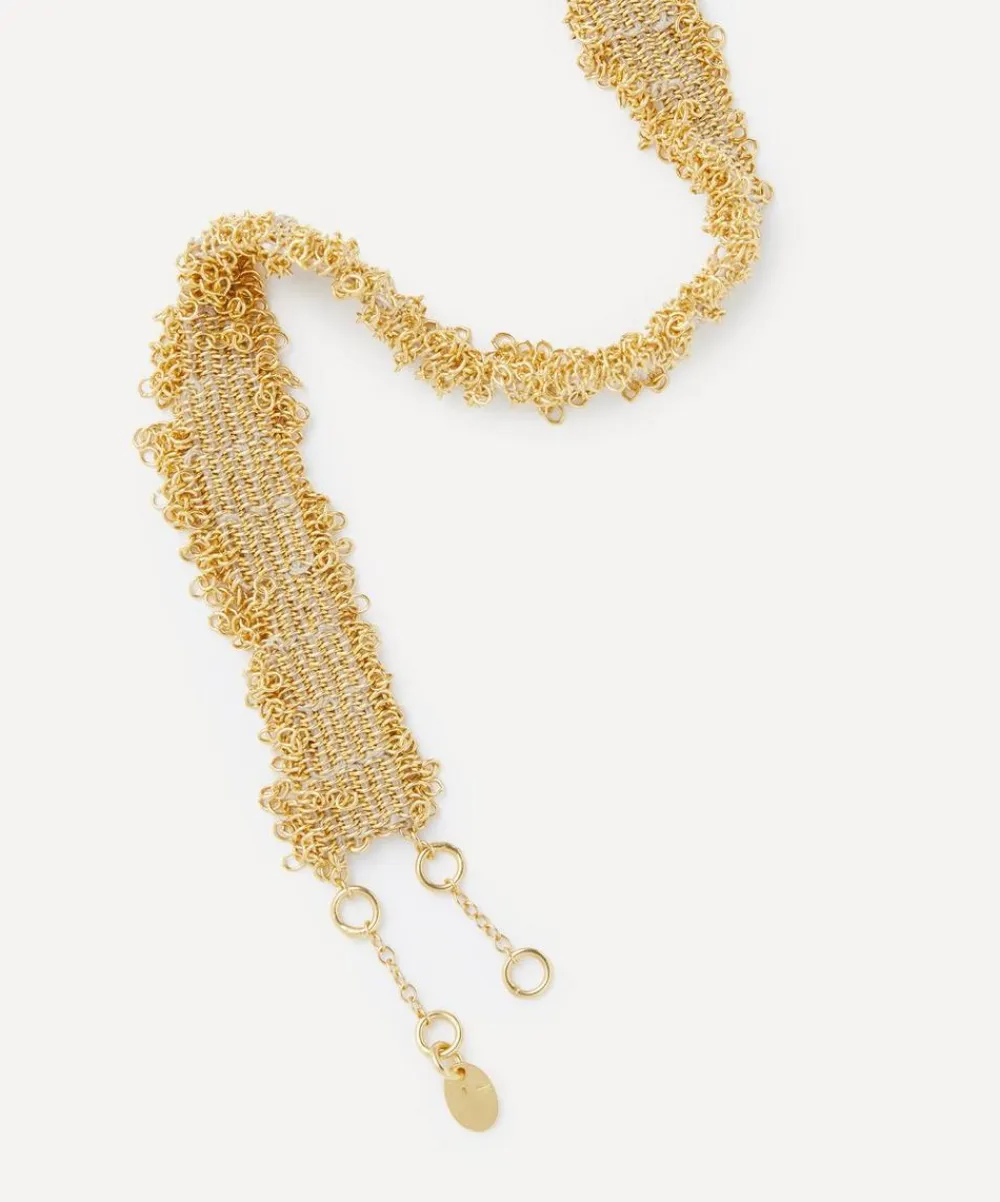 Stephanie Schneider Bracelets|Bracelets^Gold Fringe Edge Medium Chain Bracelet