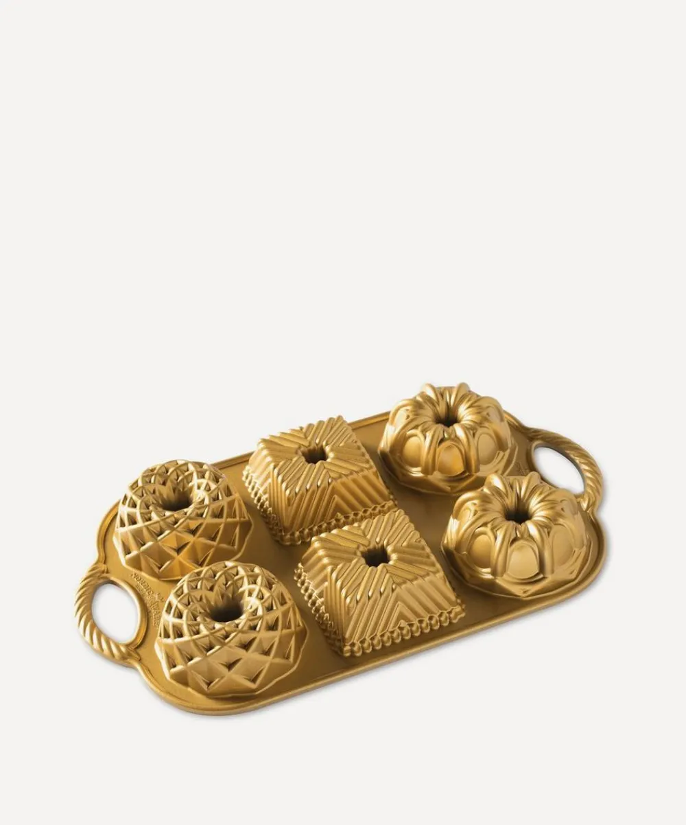 Nordic Ware Cookware^Gold Geo Bundtlette® Pan